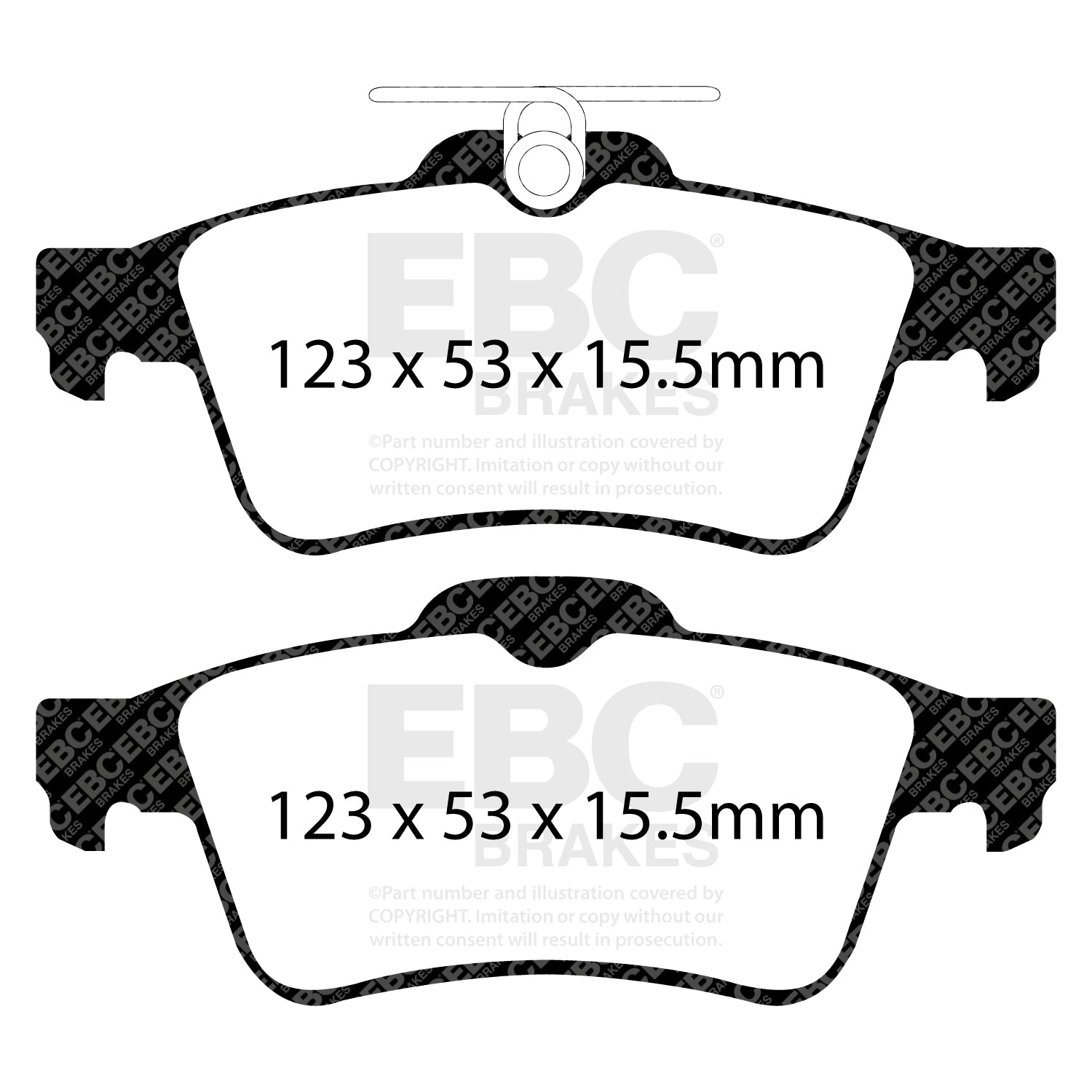 EBC Bluestuff 5000 Rear Brake Pads – Ford Focus RS Mk3 (DP51749NDX)