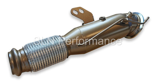 SLN BMW B58 OPF Ceramic Coated Sports Cat Downpipe M240i M340i M440i 540i 640i