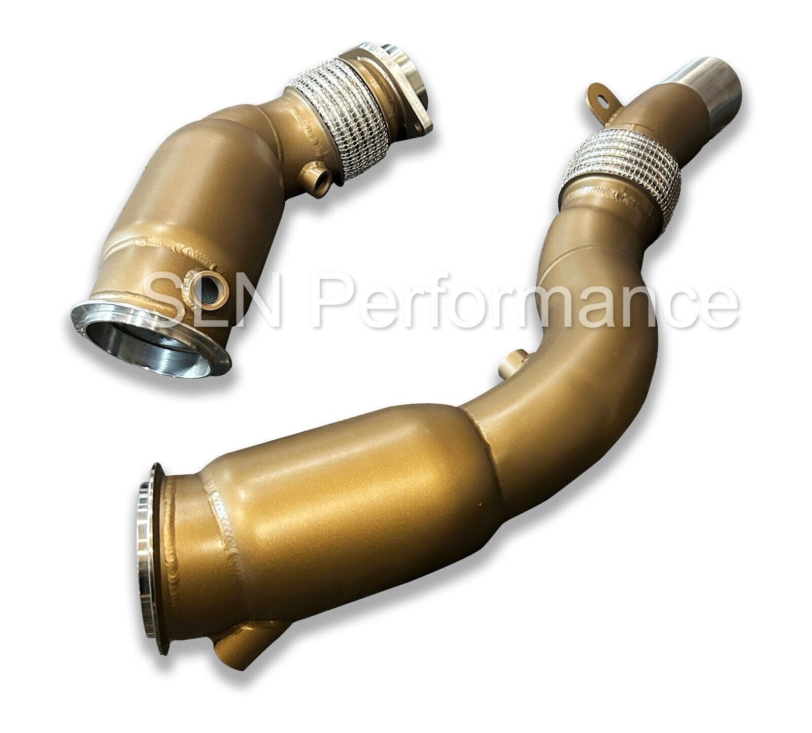 SLN BMW S55 M2C M3 M4 Sports Cat downpipes CERAMIC COATED