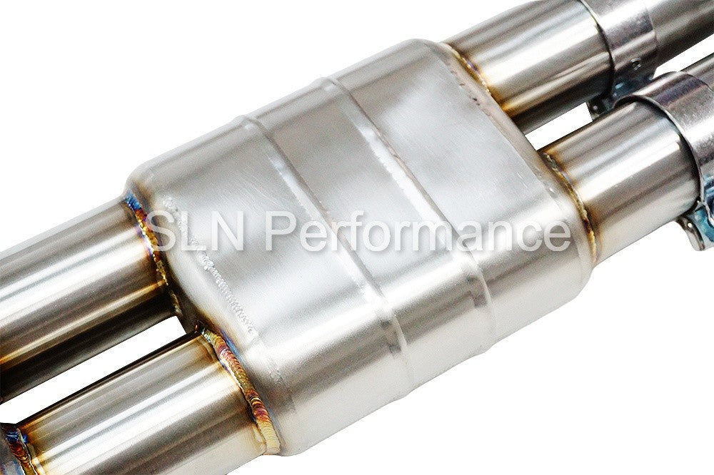 SLN 4" Stainless Steel Resonated Single Mid Pipe - BMW S58 G80 G82 G8X