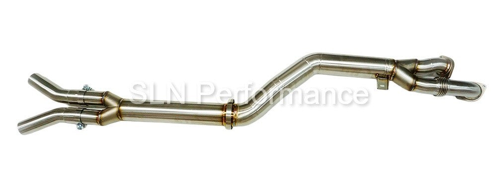 SLN 4" Stainless Steel Single Mid Pipe - BMW S58 M3 G80 M4 G82 X3M X4M