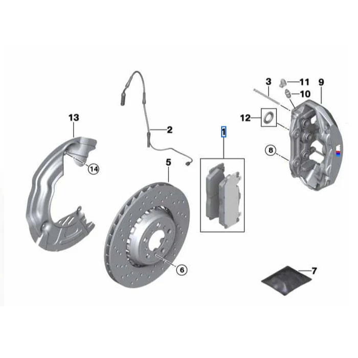 Genuine BMW 400mm Front (2NH) Brake Discs – F87 M2 Competition
