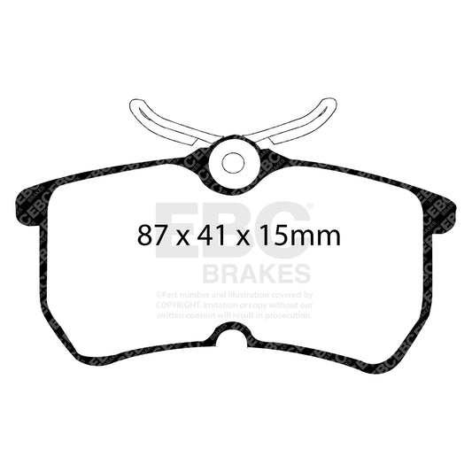 EBC Bluestuff B Rear Brake Pads – Ford Fiesta ST Mk7 (DP51218B)