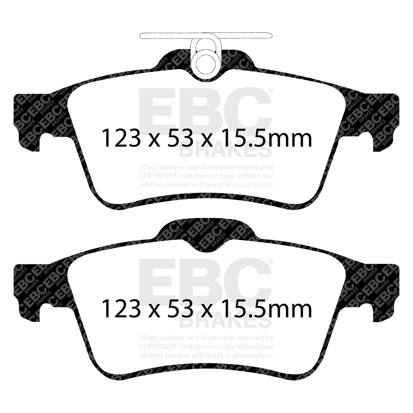 EBC Yellowstuff Front Brake Pads – Ford Focus RS Mk3 (DP41749R)