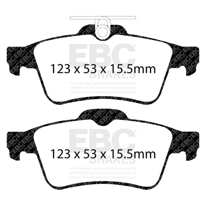 EBC Yellowstuff Front Brake Pads – Ford Focus RS Mk3 (DP41749R)