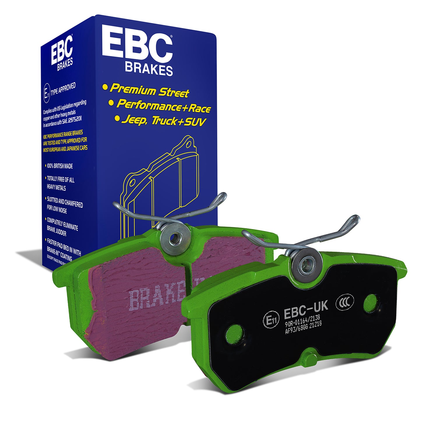 EBC Greenstuff 2000 Rear Brake Pads – Ford Fiesta ST Mk7 (DP22149)