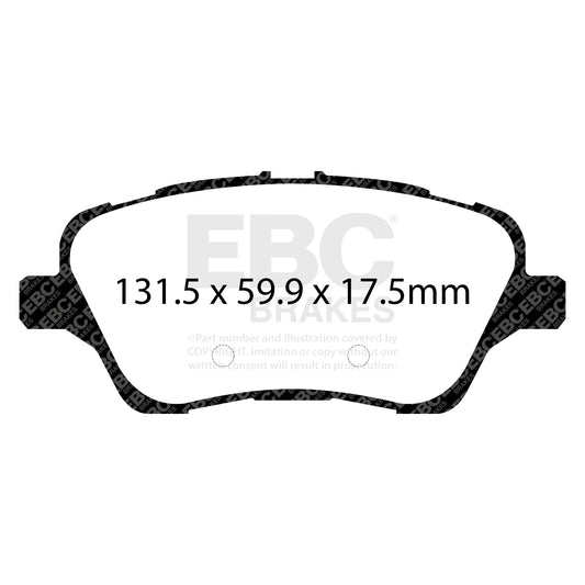EBC Bluestuff 5000 Front Brake Pads – Ford Fiesta ST Mk7 (DP52149NDX)