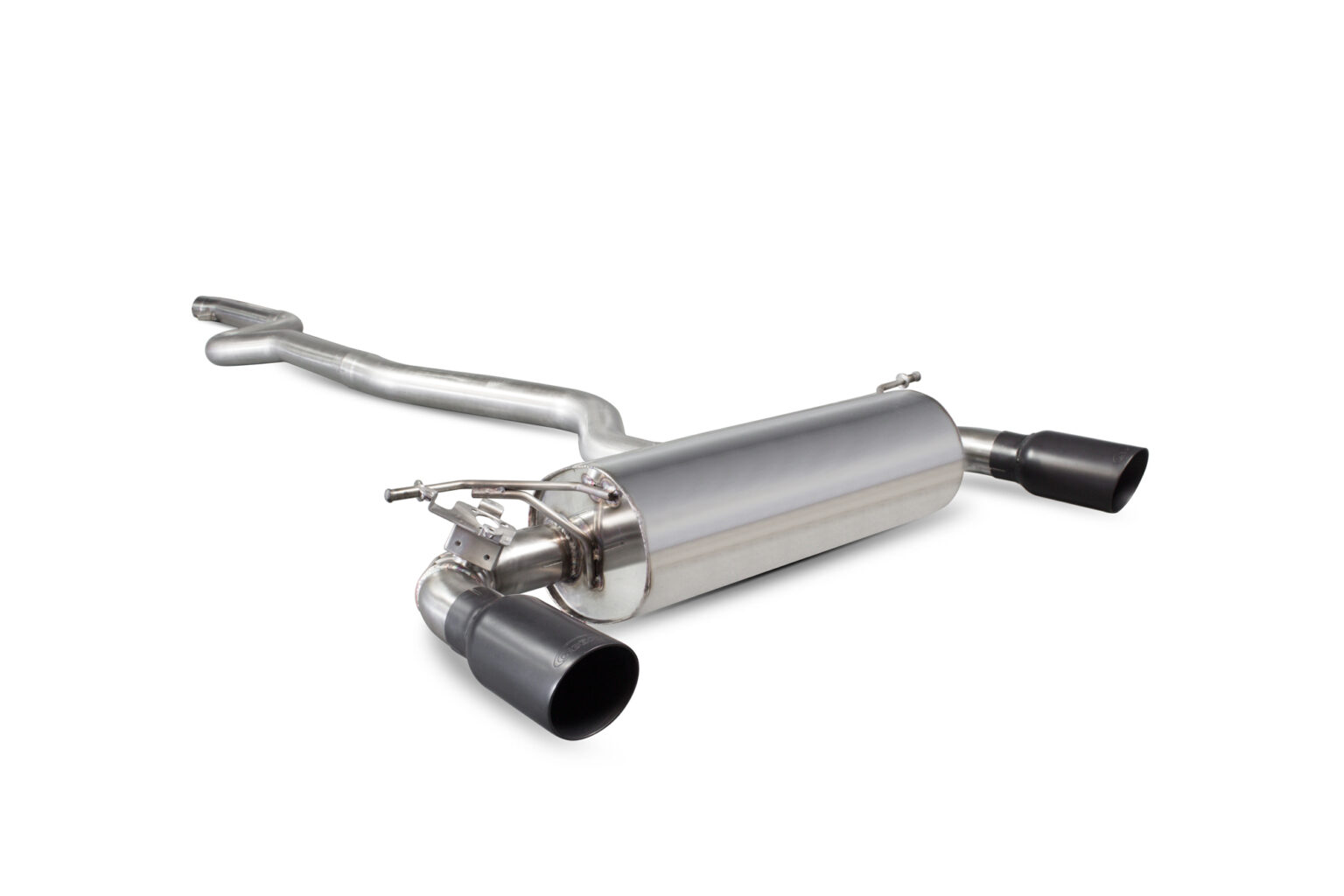 Scorpion Exhausts Non-Resonated Cat-Back System – Black Ceramic Tips – BMW M140i