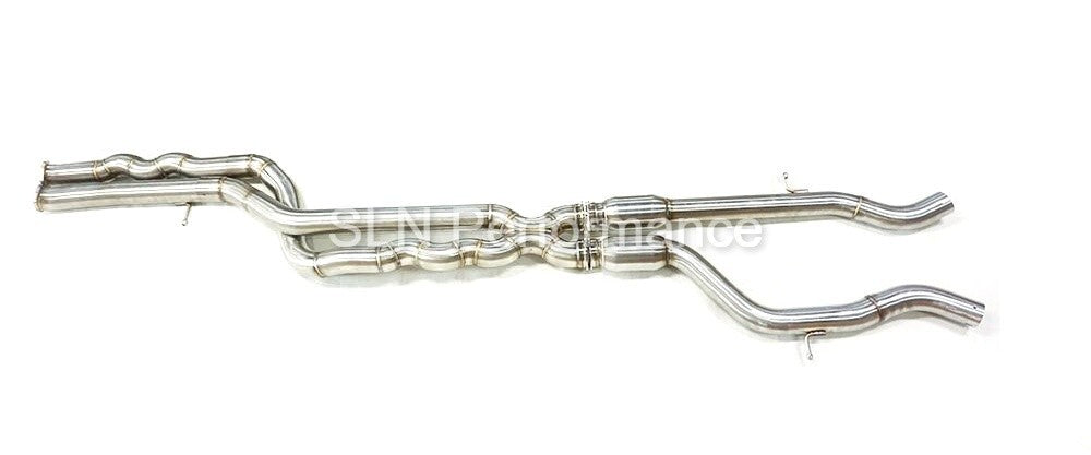 SLN BMW S55 M3 M4 Equal Length Mid Pipe with Under-Brace