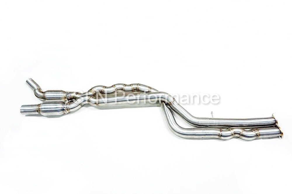 SLN BMW S55 M2C Equal Length Mid Pipe with Under-Brace