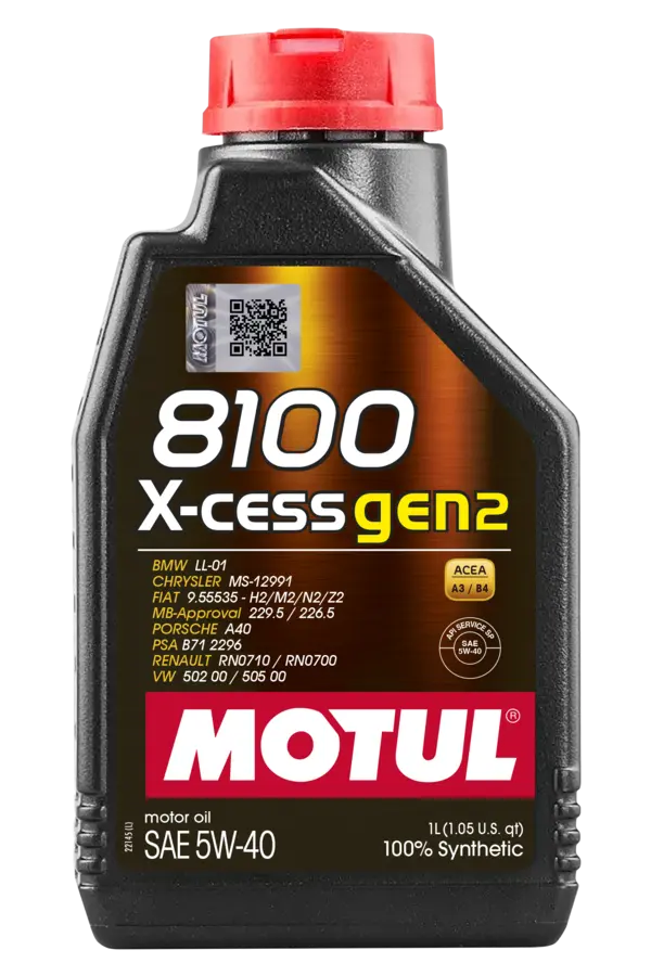 Motul 8100 X-CESS GEN2 5W-40 Engine Oil – 1L