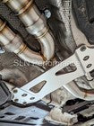 SLN BMW S58 M3 G80 M4 G82 X3M X4M LCI Non-Resonated Stainless Steel Single Mid Pipe with Under-Brace