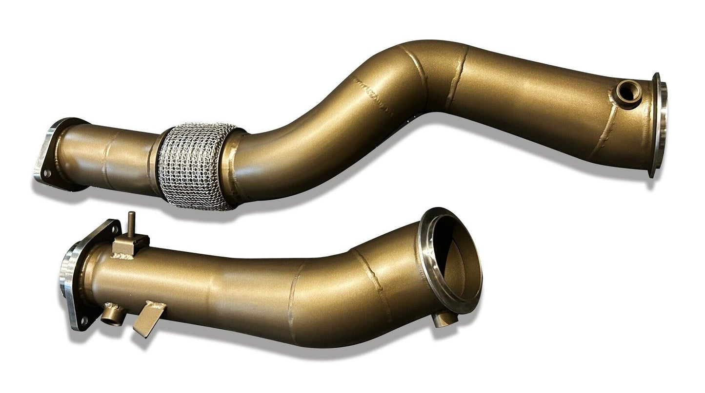 SLN BMW S58 M2 G87 M3 G80 M4 G82 X3M X4M LCI Decat Downpipe CERAMIC COATED