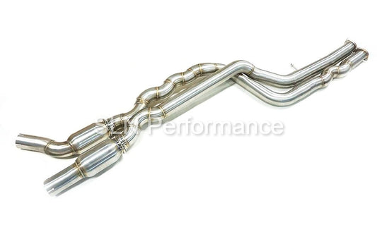 SLN BMW S55 M2C Equal Length Mid Pipe with Under-Brace