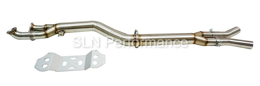 SLN 4" Stainless Steel Single Mid Pipe - BMW S58 M3 G80 M4 G82 X3M X4M