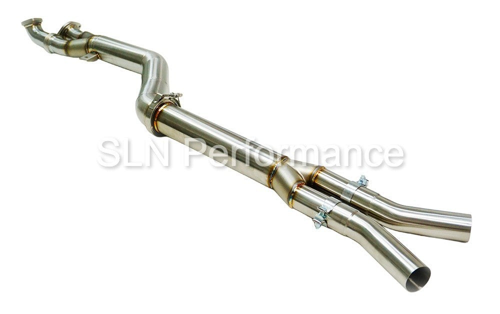 SLN 4" Stainless Steel Single Mid Pipe - BMW S58 M3 G80 M4 G82 X3M X4M