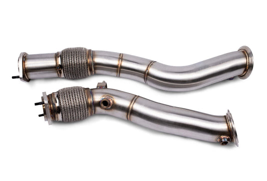 VRSF S58 Decat Downpipes (Brushed) – F97 X3M / F98 X4M (Pre-LCI Only)