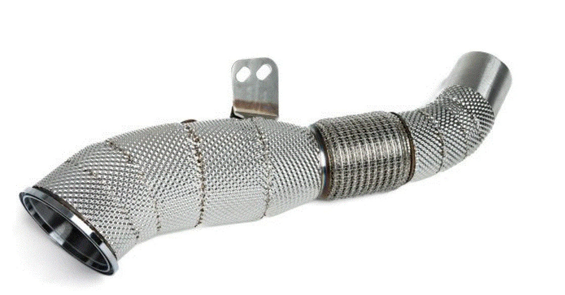 VRSF B58 Decat Downpipe with Heat Shield – F20 F21 M140i / F22 F23 M240i / F30 F31 340i / F32 F33 F36 440i