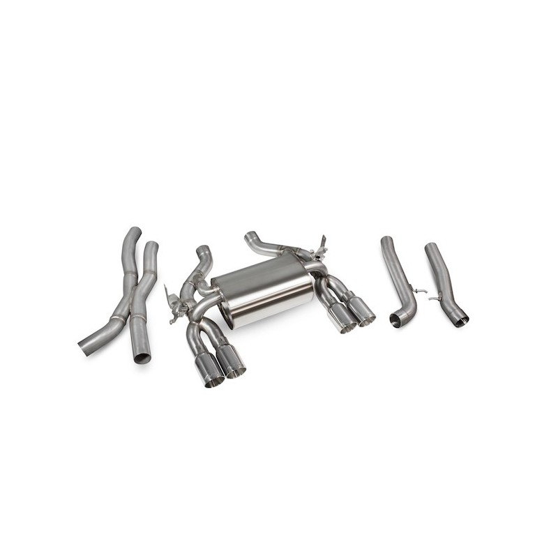 Scorpion Non-Resonated Cat-Back System with Electronic Valves – Daytona Tailpipes – BMW F80 M3 / F82 F83 M4