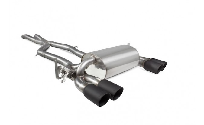 Scorpion Non-Resonated Cat-Back System with Electronic Valves – Daytona Black Ceramic Tips – BMW F80 M3 / F82 F83 M4